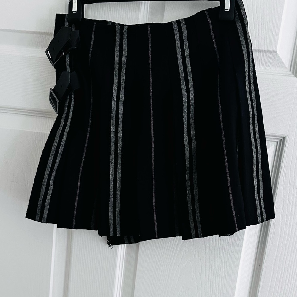 Burberry Black Mini Skater Skirt